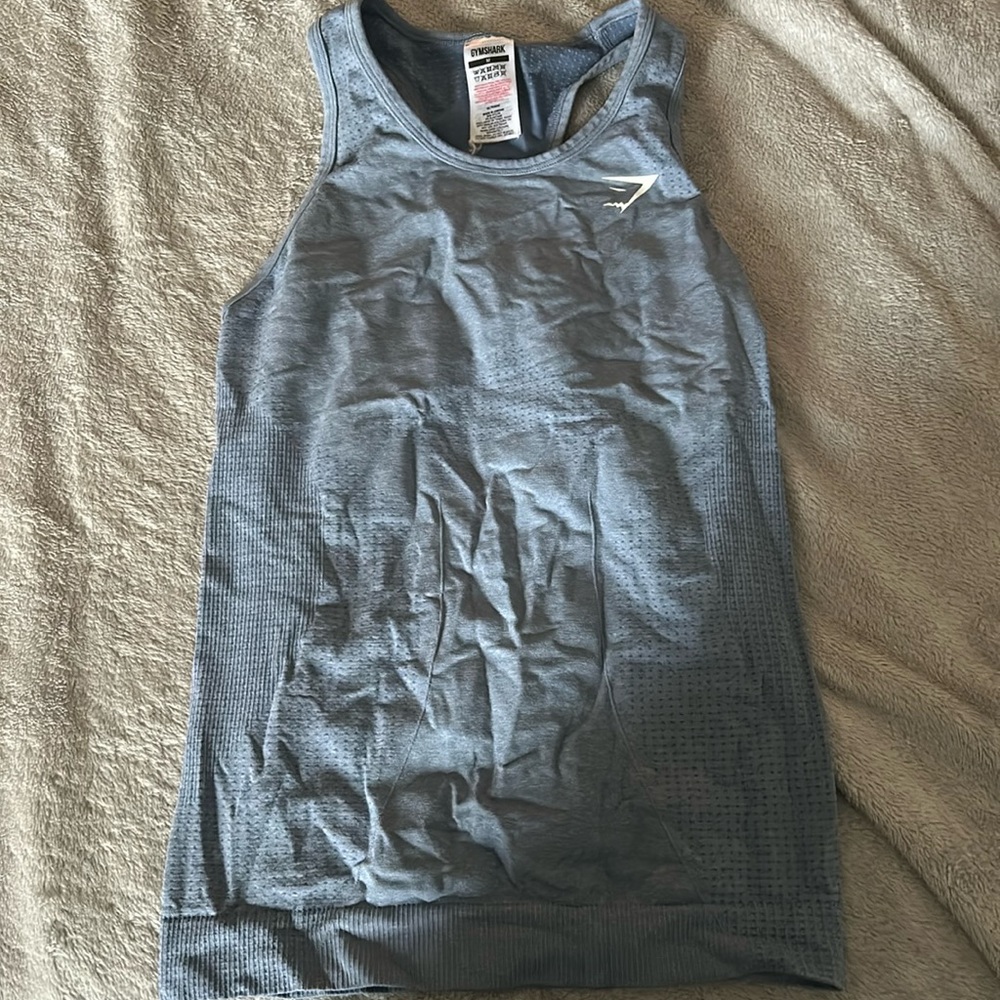 Blue gymshark tank